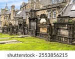 Greyfriars Kirkyard Cemetery has the best collection of 17th century monuments in Scotland. The kirkyard stands on land granted to  the town council by Mary Queen of Scots in 1562.