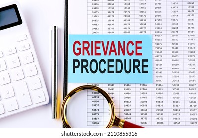 Grievance Procedure Text On Sticker On Stock Photo 2110855316 ...