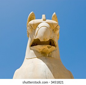 Griffin statue in an ancient city of Persepolis