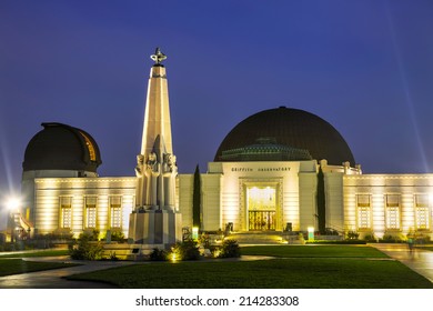 Griffith Observatory In Los Angeles In The Night