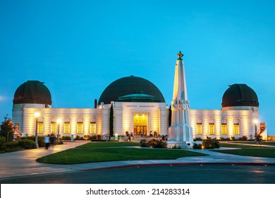 Griffith Observatory In Los Angeles In The Night