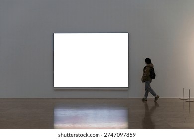 a gril in the gallery