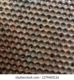 Grill Honeycomb Pattern of Iron Rust Overlay - Powered by Shutterstock - Get 15% off with code: PIKWIZARD15