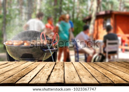 grill and landscape 