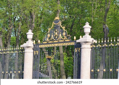 The Grille Of The Summer Garden, St.Petersburg, Russia.