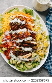 Grilled BBQ Chicken Chop Salad