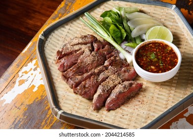 Grilled Beef with Spicy Jaew Dip