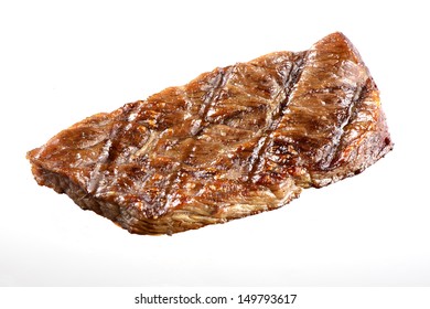 Grilled Beef Steak Isolated