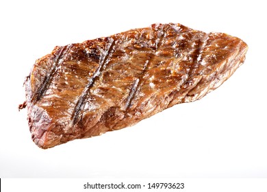 Grilled Beef Steak Isolated
