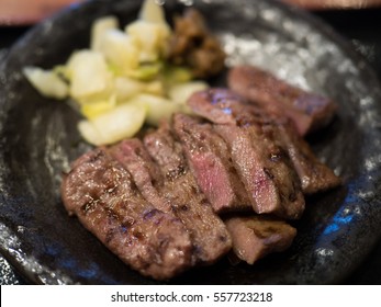 Grilled beef tender charcoal grill