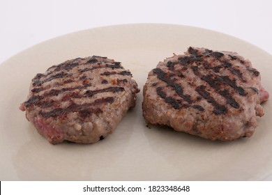 Grilled Burger Meat Homemade With Grill Marks