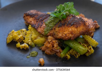 Grilled Cajun Atlantic Salmon