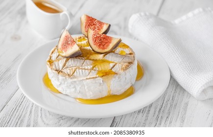 Grilled Camembert With Fresh Figs And Honey