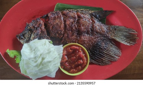 Grilled Carp Dish With Cabbage And 