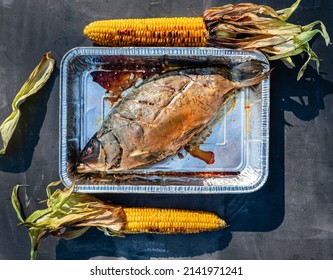 Grilled Carp With Vegetables And Sauce