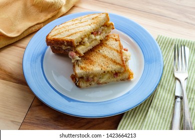 Grilled Cheese Chicken Cordon Bleu Panini Sandwich