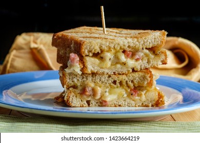 Grilled Cheese Chicken Cordon Bleu Panini Sandwich