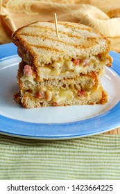 Grilled Cheese Chicken Cordon Bleu Panini Sandwich