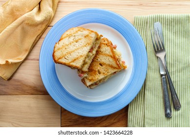 Grilled Cheese Chicken Cordon Bleu Panini Sandwich