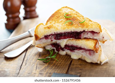 Grilled Cheese With Turkey And Cranberry Sauce, Thanksgiving Leftovers Recipe