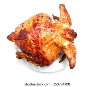 Grilled Chicken On Plate On White Stock Photo 153774908 | Shutterstock