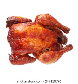 Grilled Chicken On White Background