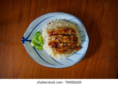 Grilled Chicken Rice , Thaifood