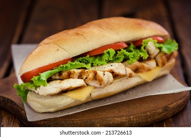 Grilled chicken sandwich