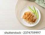 Grilled Chicken with Steamed Rice in Hainan style