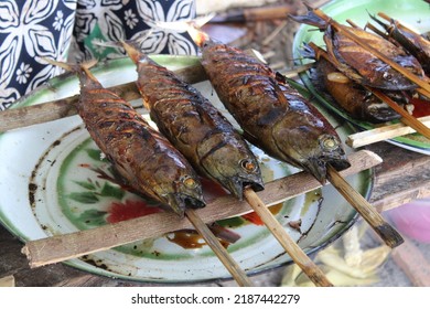 Grilled Fish Sold By Locals At The Selong Belanak Beach Lombok, Indonesia