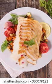 Grilled Fish And Vegetable