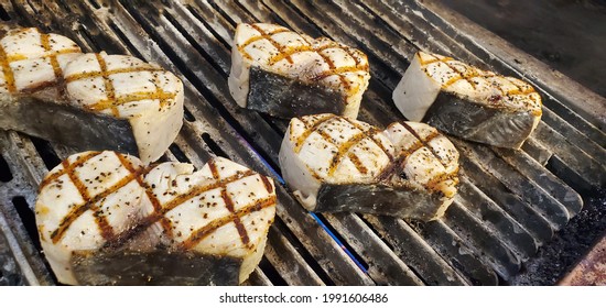 Grilled Floridian Wahoo fish Filet