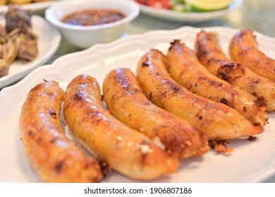 Grilled German Sausage Ready To Eat