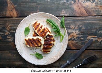 Grilled Halloumi Cheese With Herbs