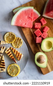 Grilled Halloumi And Watermelon Salad