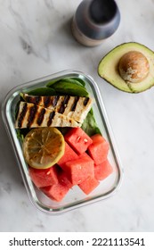 Grilled Halloumi And Watermelon Salad