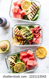 Grilled Halloumi And Watermelon Salad