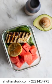 Grilled Halloumi And Watermelon Salad