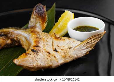 Grilled Hamachi Kama, Grilled Fish , Japanese Food