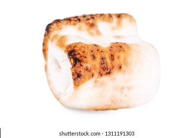 Grilled Marshmallow Isolated On White