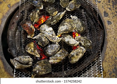 Grilled Oysters In Tainan Taiwan