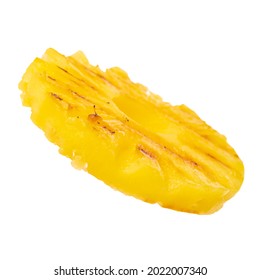 Grilled Pineapple Isolated On White Background