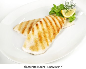 Grilled Plaice Fish Fillet