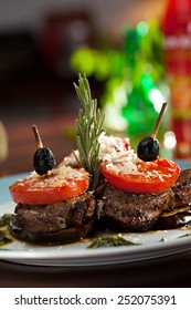 Grilled Rack Of Lamb With Tomatoes And Pesto