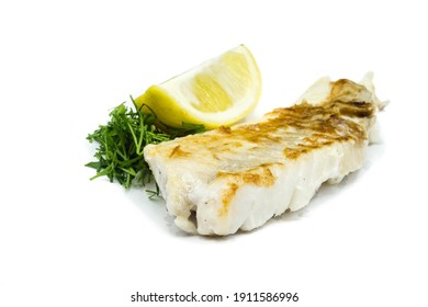 Grilled Redfish Fillet Isolated On A White Background