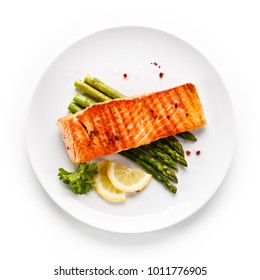 Grilled Salmon And Asparagus