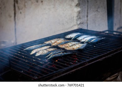 Grilled Sardines At Feast Of St Anthony
In Lisbon, Portugal