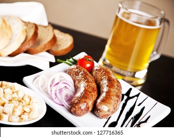 Grilled Sausage With Beer