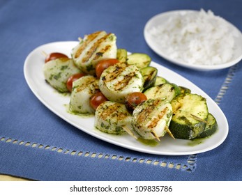 Grilled Scallop Kabob