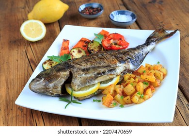 Grilled Sea Bream With Vegetables